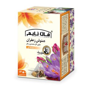 دمنوش زعفران کیسه ای ابریشمی14 عددی فان تایم