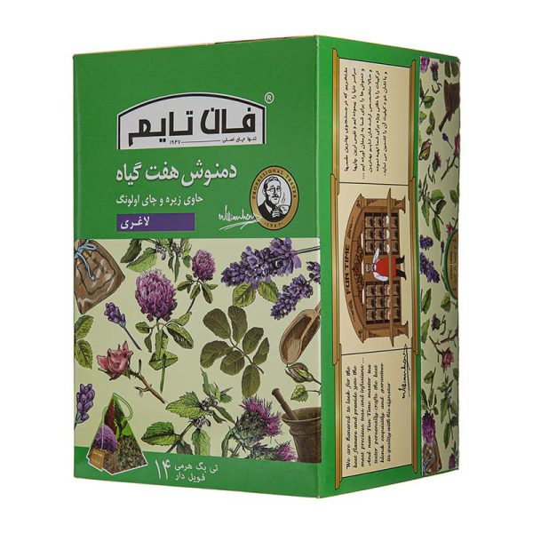 دمنوش هفت گیاه کیسه ای ابریشمی 14 عددی فان تایم