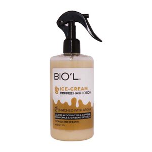 بستنی نسکافه ای مو احیاء کننده و تقویت کننده تارهای موی رنگ شده و آسیب دیده بدون شستشو 400میل بیول