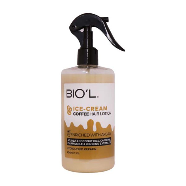 بستنی نسکافه ای مو احیاء کننده و تقویت کننده تارهای موی رنگ شده و آسیب دیده بدون شستشو 400میل بیول