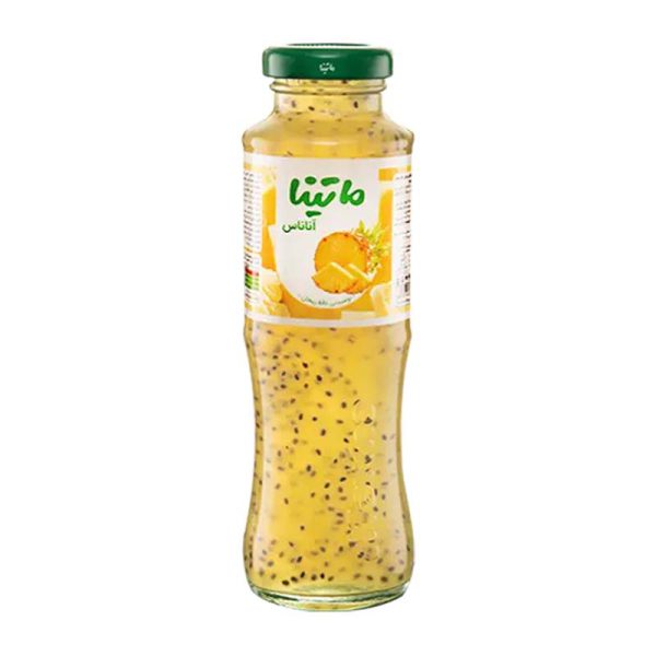 آب میوه آناناس شیشه 280 گرم ماتینا
