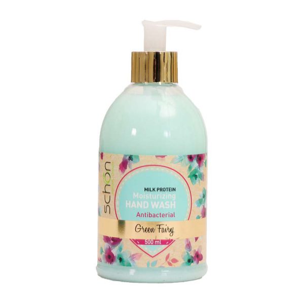 مایع دستشویی کرمی سبزآبی گرین فیری 500ML شون