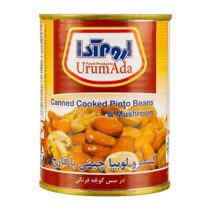 کنسرو لوبیا با قارچ 400 گرمی اروم آدا