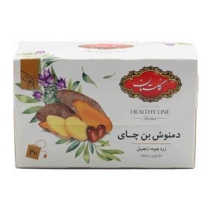 دمنوش بن چای(زردچوبه) 20عددی (HL) گلستان