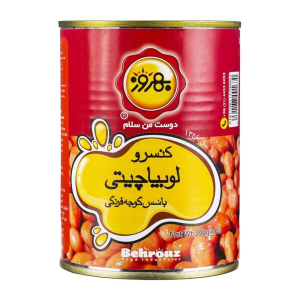 کنسرو لوبيا چيتي 390 گرمي بهروز