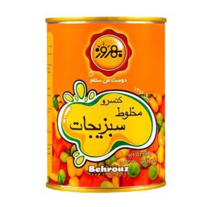کنسرو مخلوط سبزيجات 380 گرمي بهروز