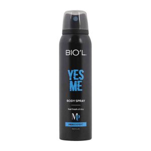 اسپري بدن مردانه 150 ميل خوشبو كننده و ضد تعريق YES ME بيول