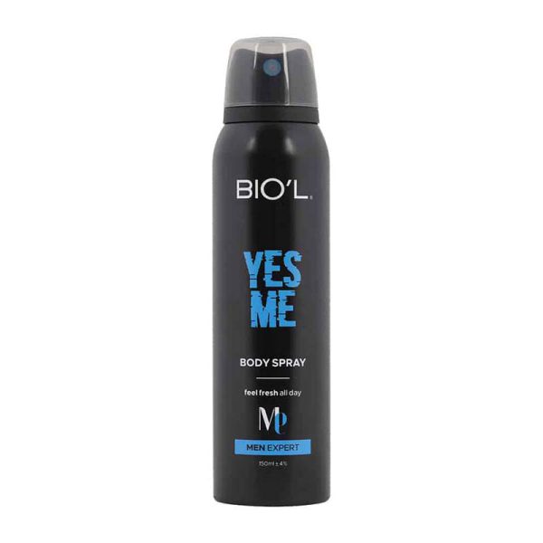 اسپري بدن مردانه 150 ميل خوشبو كننده و ضد تعريق YES ME بيول