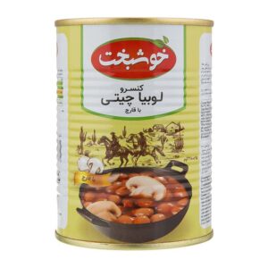 کنسرو لوبیا چیتی با قارچ380 گرم خوشبخت