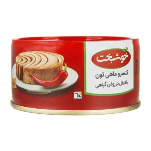 کنسرو ماهي تن با فلفل در روغن 180 گرم خوشبخت