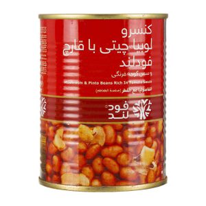 کنسرو لوبيا چيتي با قارچ 380 گرمي فودلند