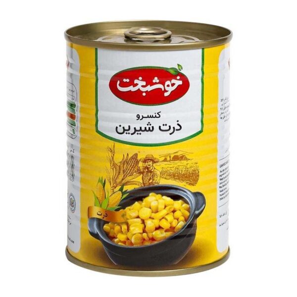 کنسرو ذرت شيرين 380گرمي خوشبخت