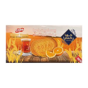 بيسکويت جعبه اي گندم با طعم پرتقال 900 گ کوپا