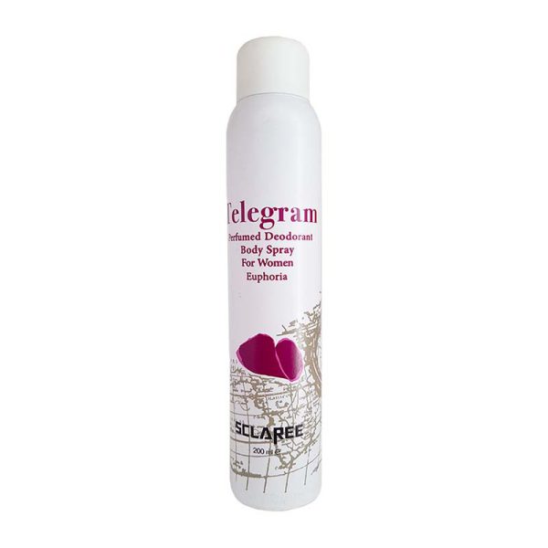 اسپري خوشبو كننده كننده بدن Telegram women 200 ml اسکلاره