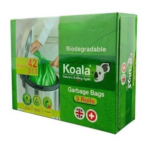 کيسه زباله 3 رول متوسط 42 ع تجزيه پذير 75*55 کوالا