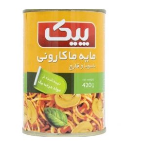 کنسرو مایه ماکارونی با سویا و قارچ 420گ PEAK