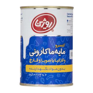 کنسرو مايه ماکاروني و لازانيا با سويا و قارچ 420گ روژين تاک