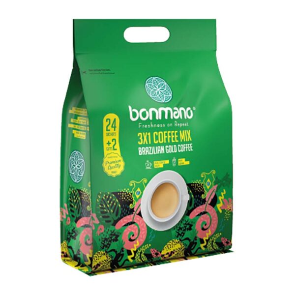 کافي ميکس با قهوه گلد برزيل 480گ بُن مانو کافي ميکس با قهوه گلد برزيل 480گ بُن مانو