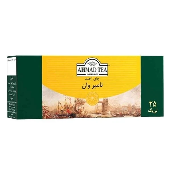 چای کیسه ای نامبر وان احمد 25 عددی
