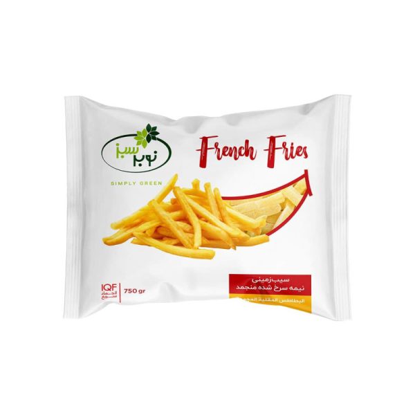 سیب زمینی خلال 10*10 750g نوبر سبز