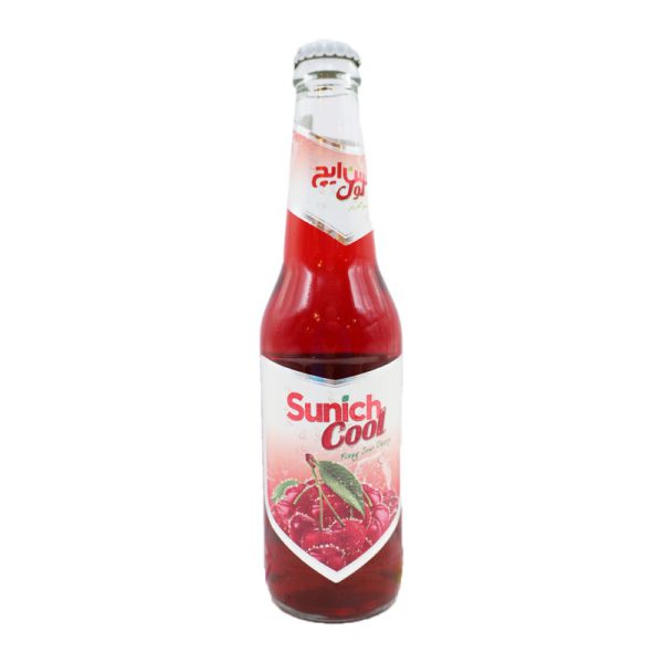 نوشیدنی گازدار نکتار انگورقرمز شیشه 320 cc سن ایچ کول