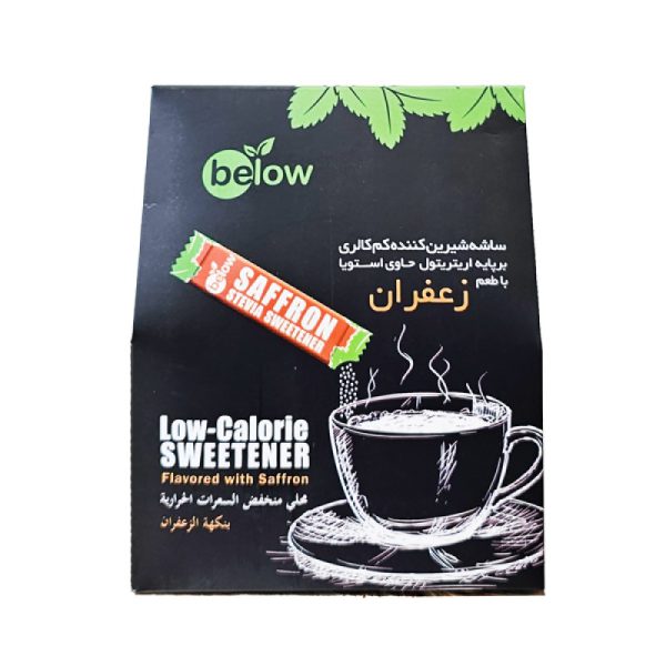 ساشه اریتریتول استویا با طعم زعفران 50ع 50گ بی لو