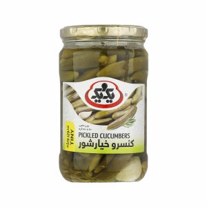 خیار شور ویژه شیشه 650گ یک و یک
