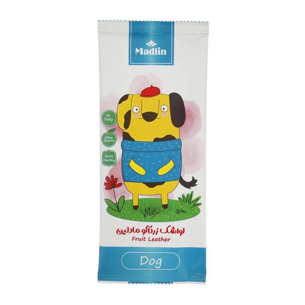 لواشک زردآلوطرح سگ 20گ مادلین
