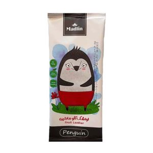 لواشک آلوطرح پنگوئن 20گ مادلین