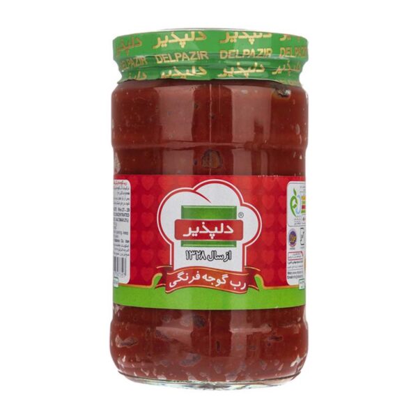 رب گوجه فرنگی شیشه680گرم دلپذیر