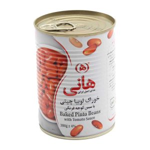 لوبيا با سس تين پليت قوطي380گ هاني