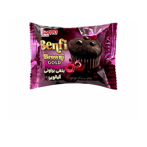 کيک بنفي براوني البالويي 50 گرمي درنا