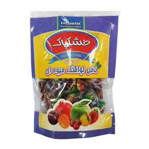 لواشک چند ميوه دو سر پيچ تافي 250 گرمي خشکپاک