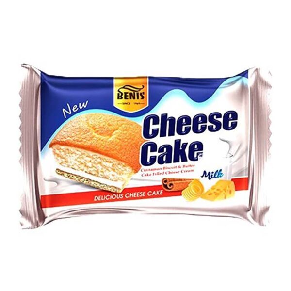 کيک روغني با مغزي پنيري 85 گرم بنيس