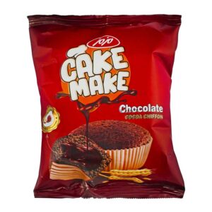 کيک شيفون شکلاتي با کرم شکلاتي ميک 50 گرم مزمز