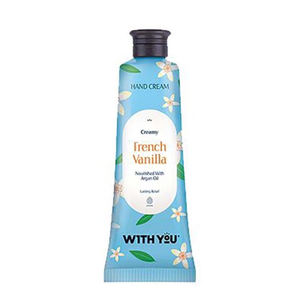 كرم دست ترميم پوست خشك وانيل فرانسوي،‌روغن آرگان و شي باتر 50م ويت يو