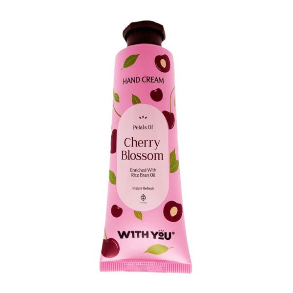 كرم دست طراوت بخش انواع پوست شكوفه گيلاس و سبوس برنج 50م ويت يو كرم دست طراوت بخش انواع پوست شكوفه گيلاس و سبوس برنج 50م ويت يو