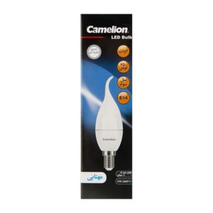 لامپ شمعي اشکي کريستال 7 وات مهتابي کمليون