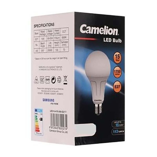 لامپ LED حبابي 15وات آفتابي کمليون
