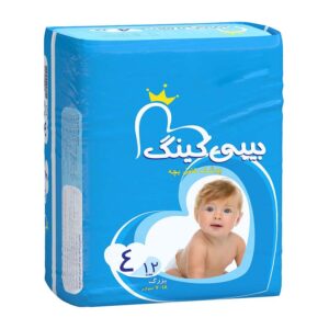 پوشک نرمال 12ع سايز 4 بيبي کينگ
