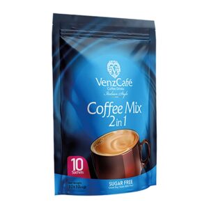 پودر کافی میکس 2*1 بدون شکر سلفونی 10ع 100گرم Venz Cafe