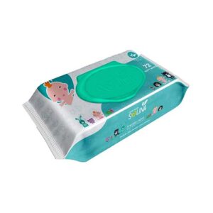 دستمال مرطوب کودک سولينا 72ع Cyan 02 سون کوئين