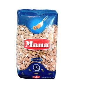 پاستا N802 گوش ماهی سبوس دار 500گ مانا