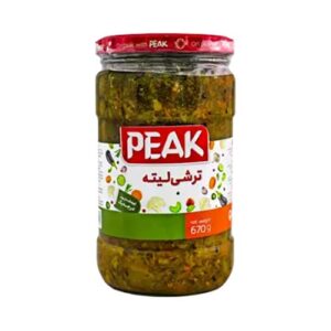 ترشی لیته شیشه 650 گرم پیک