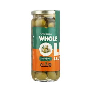 زیتون شور سبز با هسته500 گ ورژن
