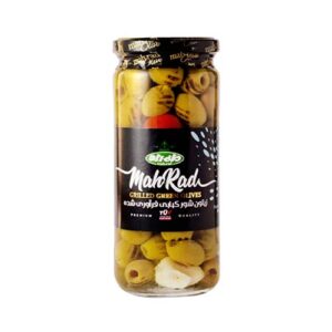 زیتون کنسروی کبابی شیشه 500گ ماه راد