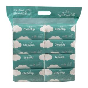 دستمال اقتصادی 8ع طرح ابر 250 برگ کلین آپ
