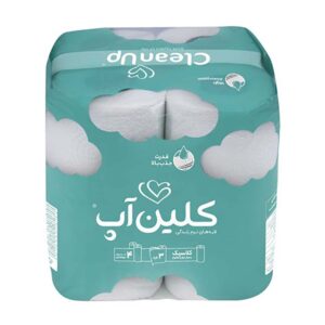 دستمال حوله ای طرح ابر 4 رول کلین آپ