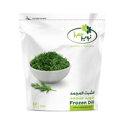 سبزی شوید منجمد 250گ نوبر سبز سبزی شوید منجمد 250گ نوبر سبز
