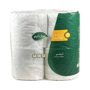 دستمال کاغذی توالت چهارلا نایلونی 4 رول فول تایم